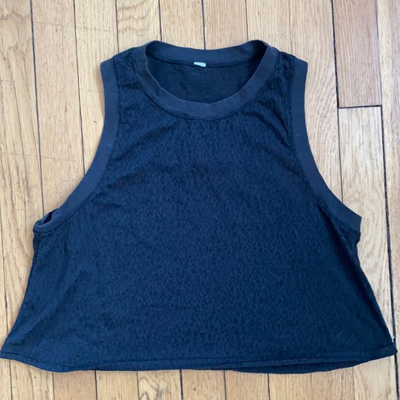 lululemon athletica Tops - Lululemon sheer(ish) crop top EUC